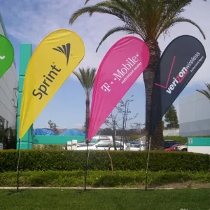 varias Banderas playa tipo gota